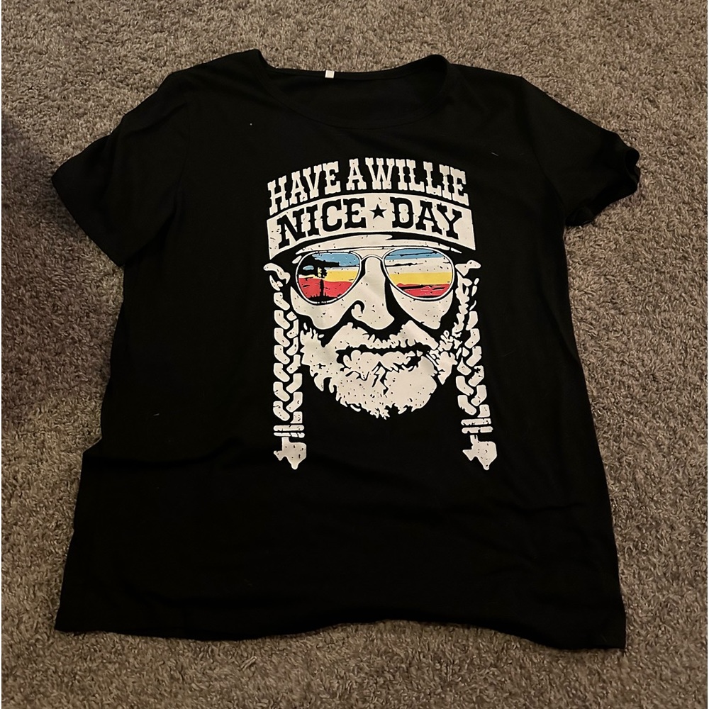 Willee Nelson black t-shirt